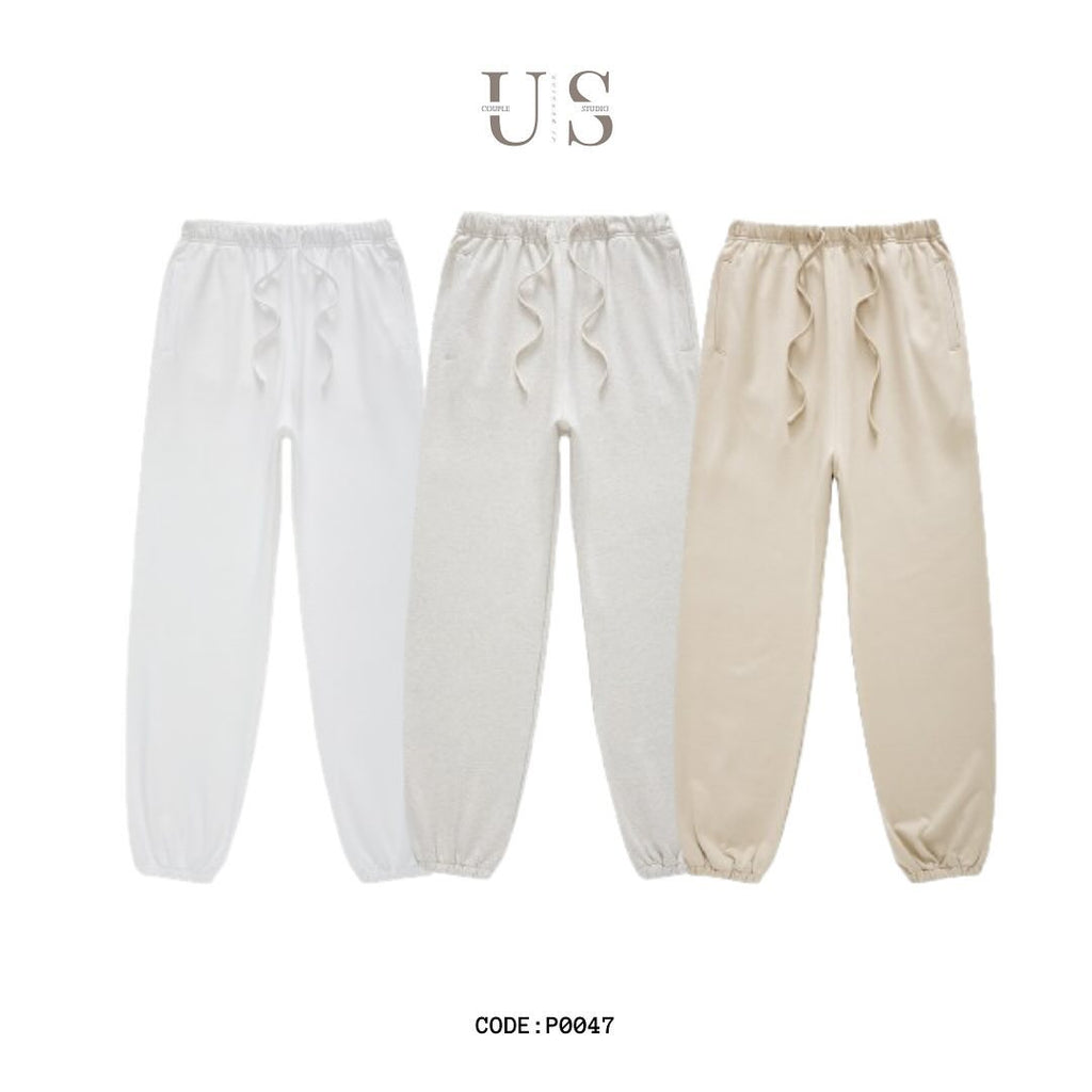 P0047 American loose straight-through pure cotton sports casual pants