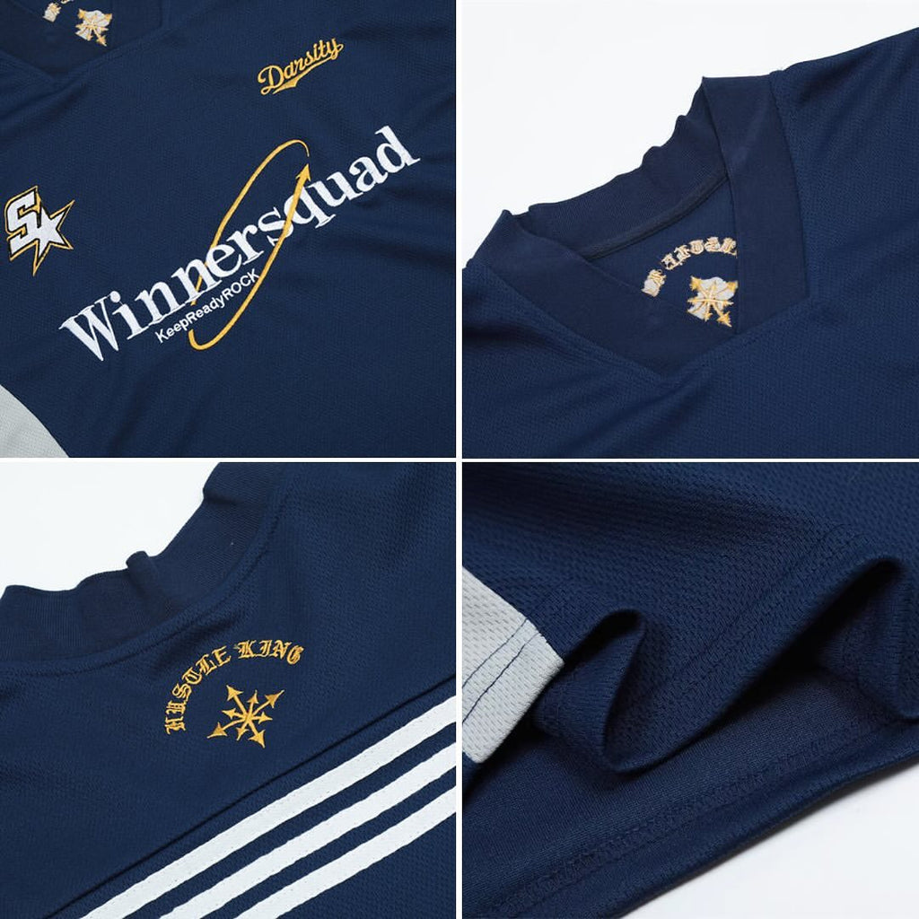 S0113 Volkswagen contrasting color cut V-neck sports short-sleeved T-shirt