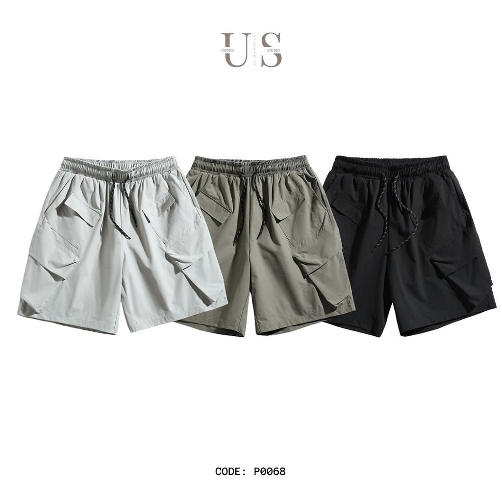 P0068 Japanese casual style multi-pocket design Cargo short pant