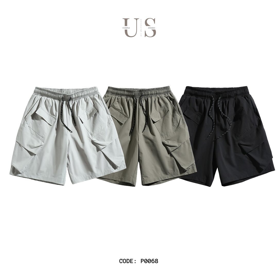 P0068 Japanese casual style multi-pocket design Cargo short pant