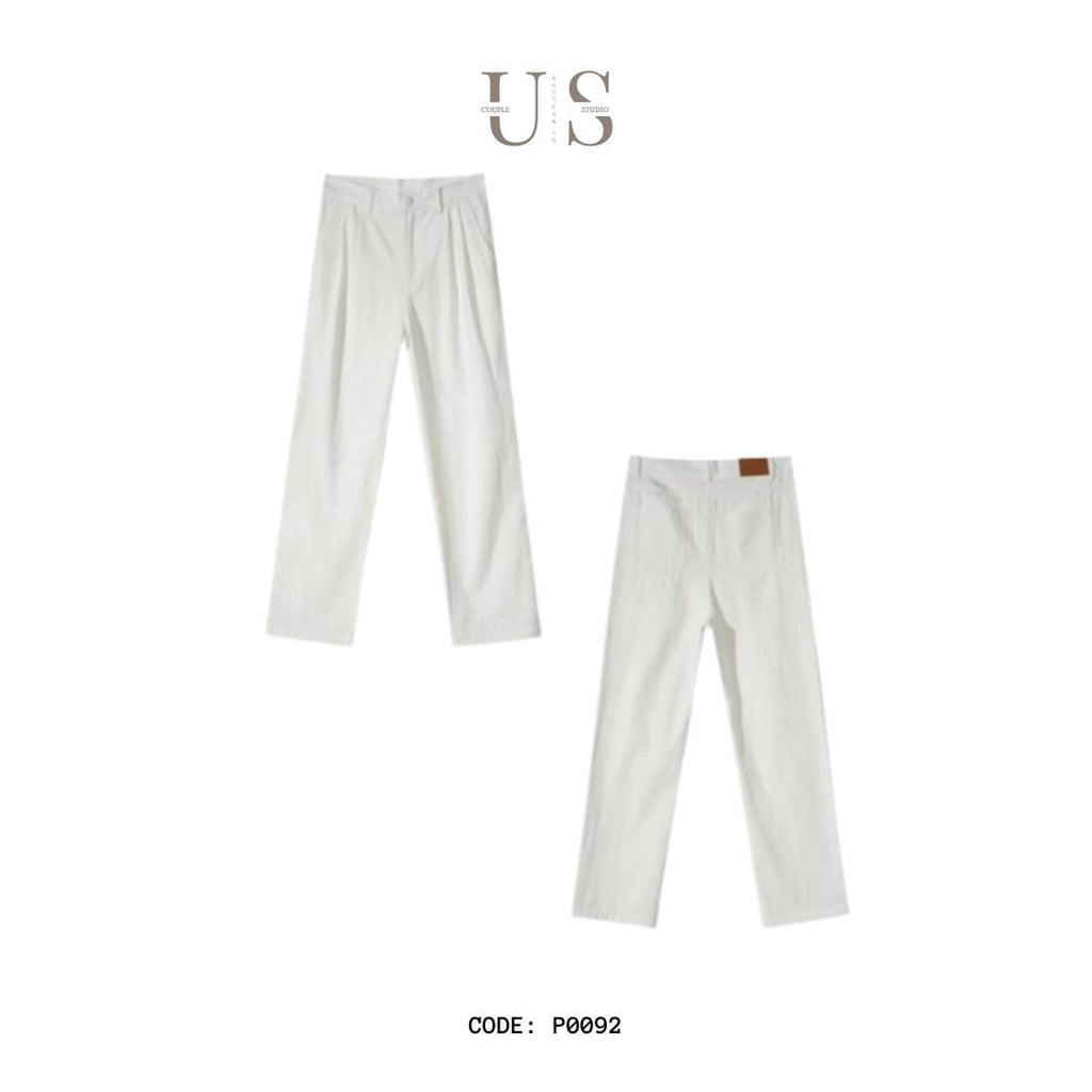 P0092 Korean retro casual loose lazy style straight pants