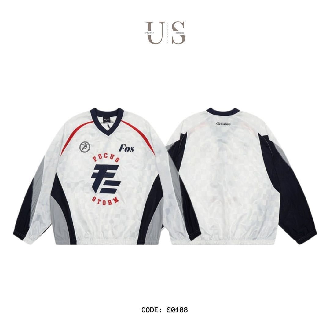 S0188 American Vintage oversize Long-Sleeve Jersey