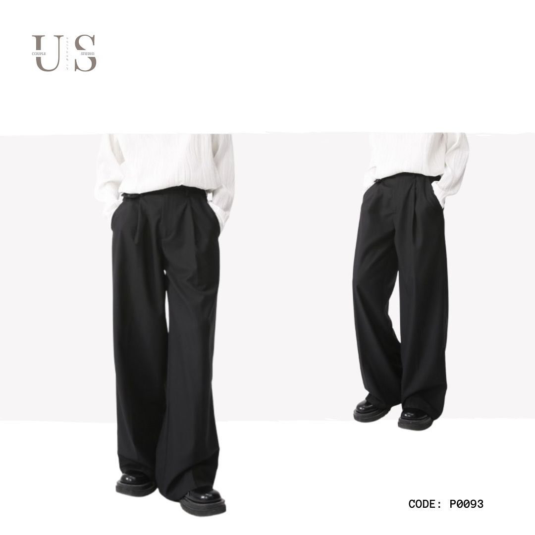 P0093 Korean casual loose lazy style straight pants