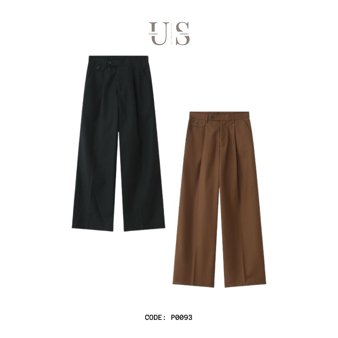 P0093 Korean casual loose lazy style straight pants