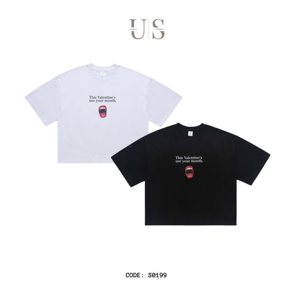 S0199 American Vintage 🔞Mount Print Design Boxy T-Shirt