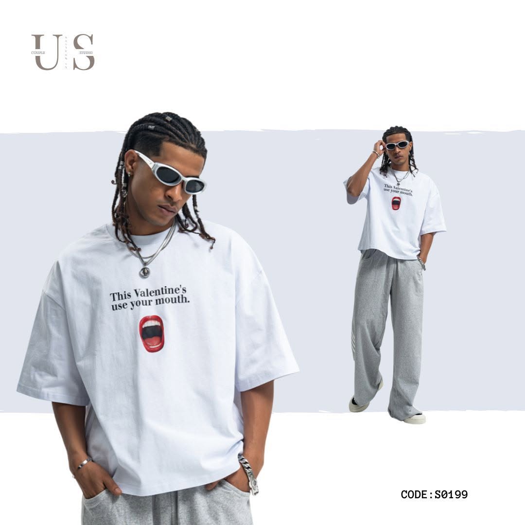 S0199 American Vintage 🔞Mount Print Design Boxy T-Shirt