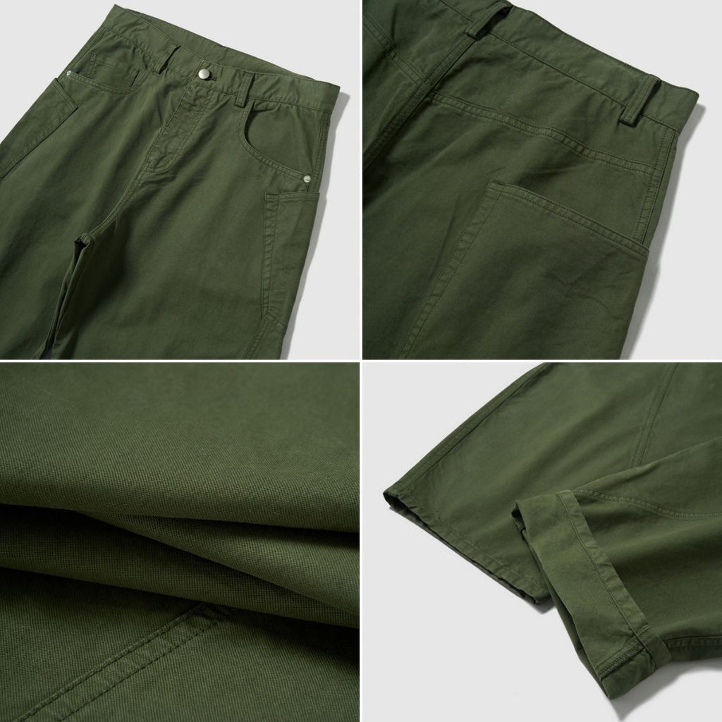 P0138 Japanese retro drape double pleated suit pants wide-leg casual pants