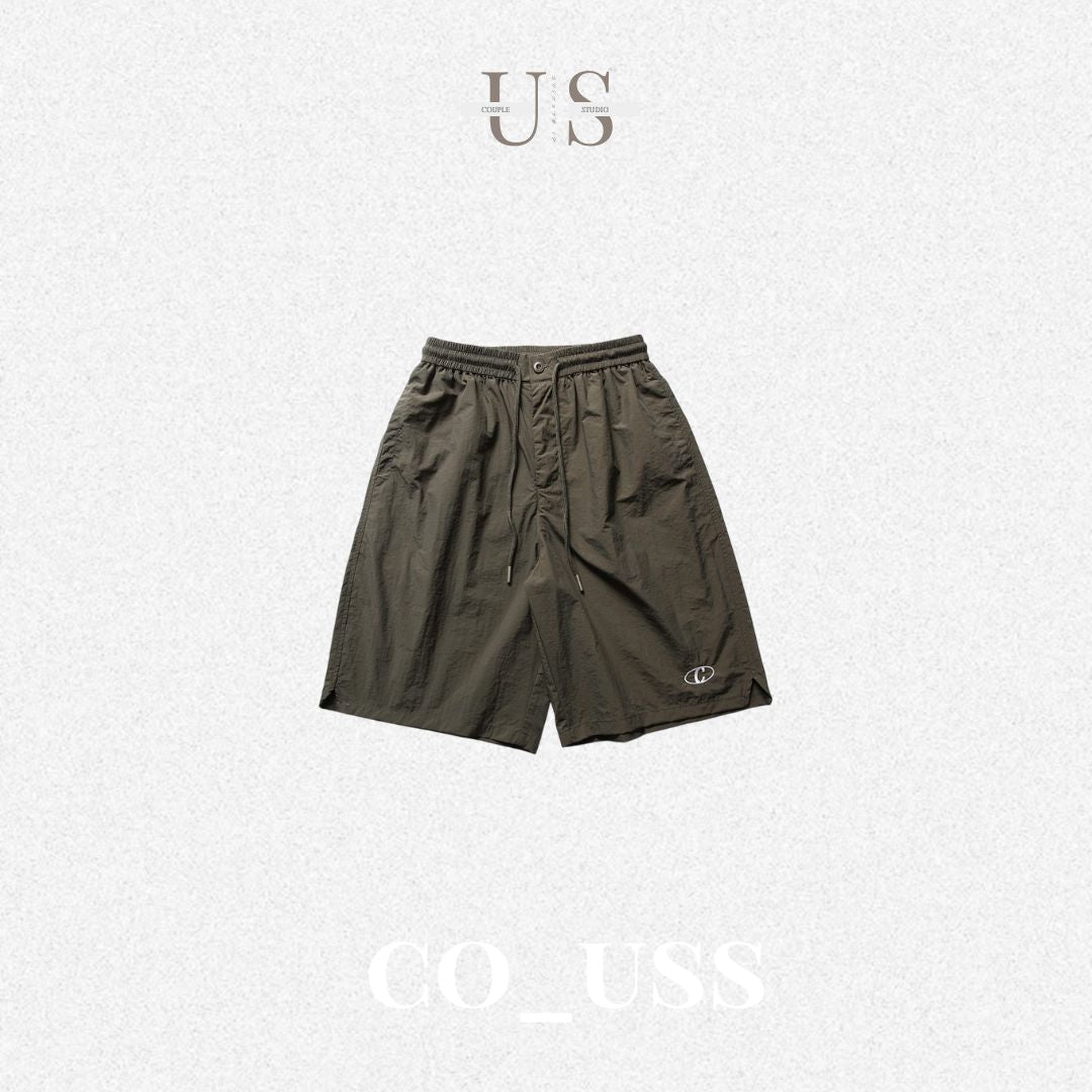 P0156 SwimSeed camping style outdoor trendy brand embroidery workwear quick-drying shorts