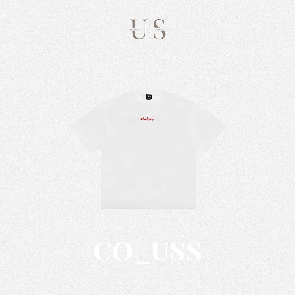 S0385 American style Letter logo Print short-sleeved T-shirt