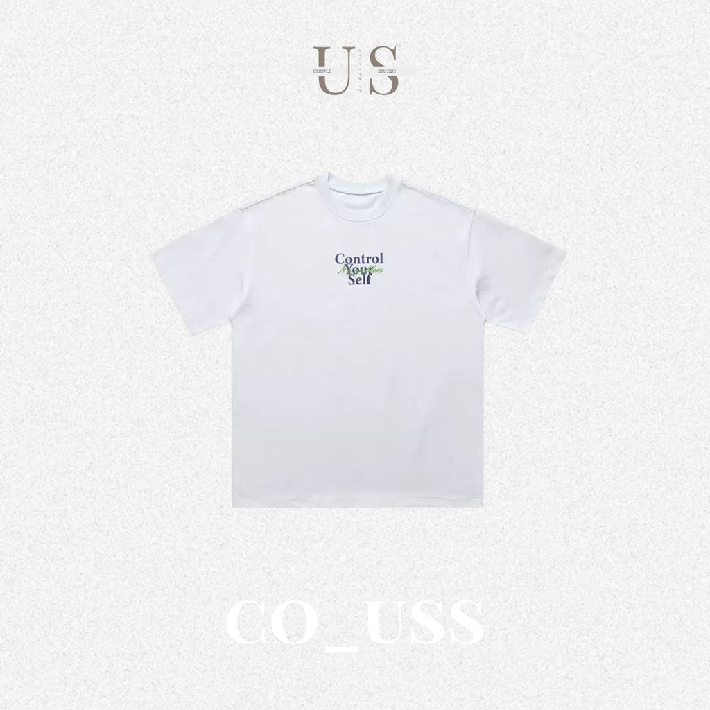 S0401 American original street style minimalist printed short-sleeved T-shirt