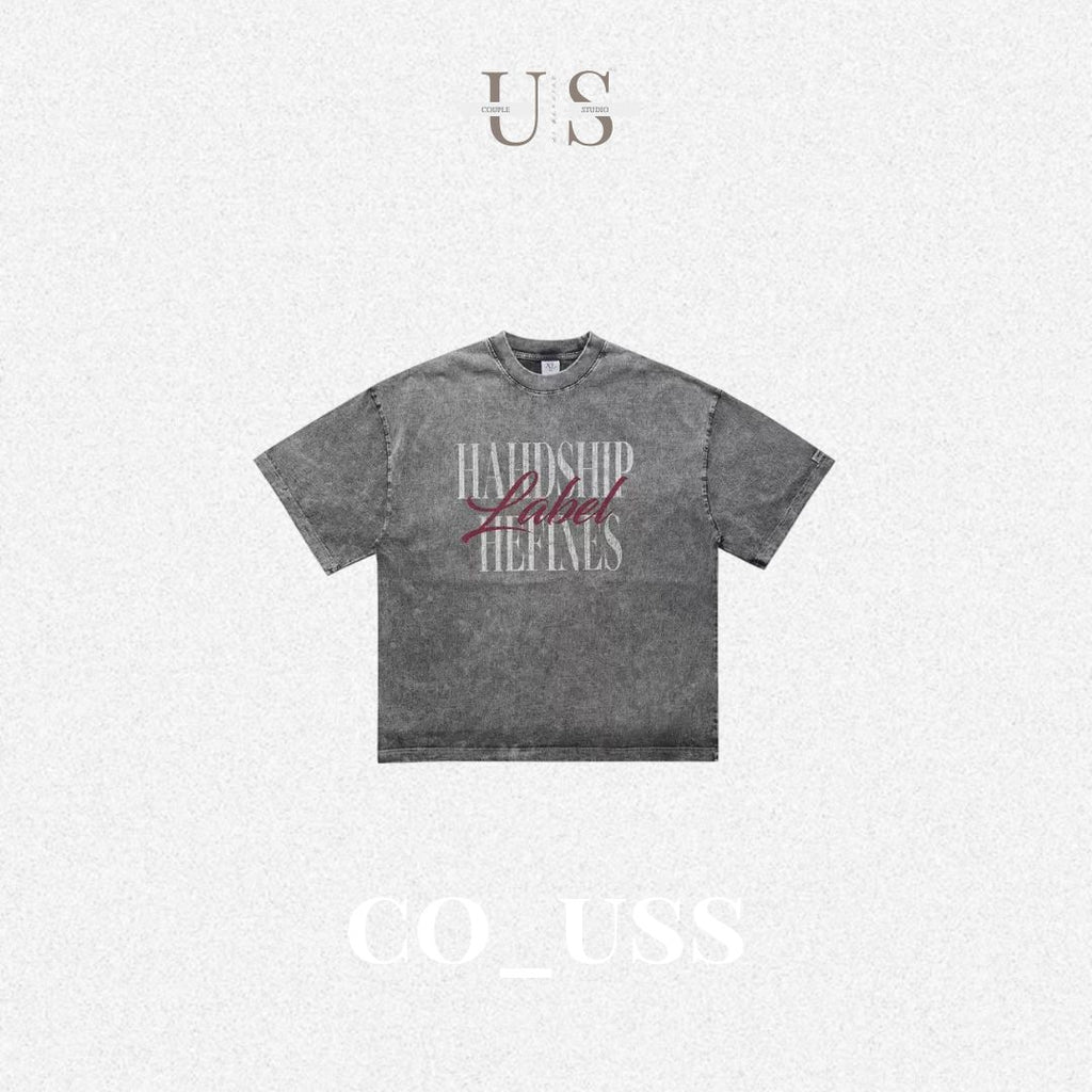 S0375 Vivgae Original American Trendy Brand Street Washed Distressed Loose Men's T-Shirt