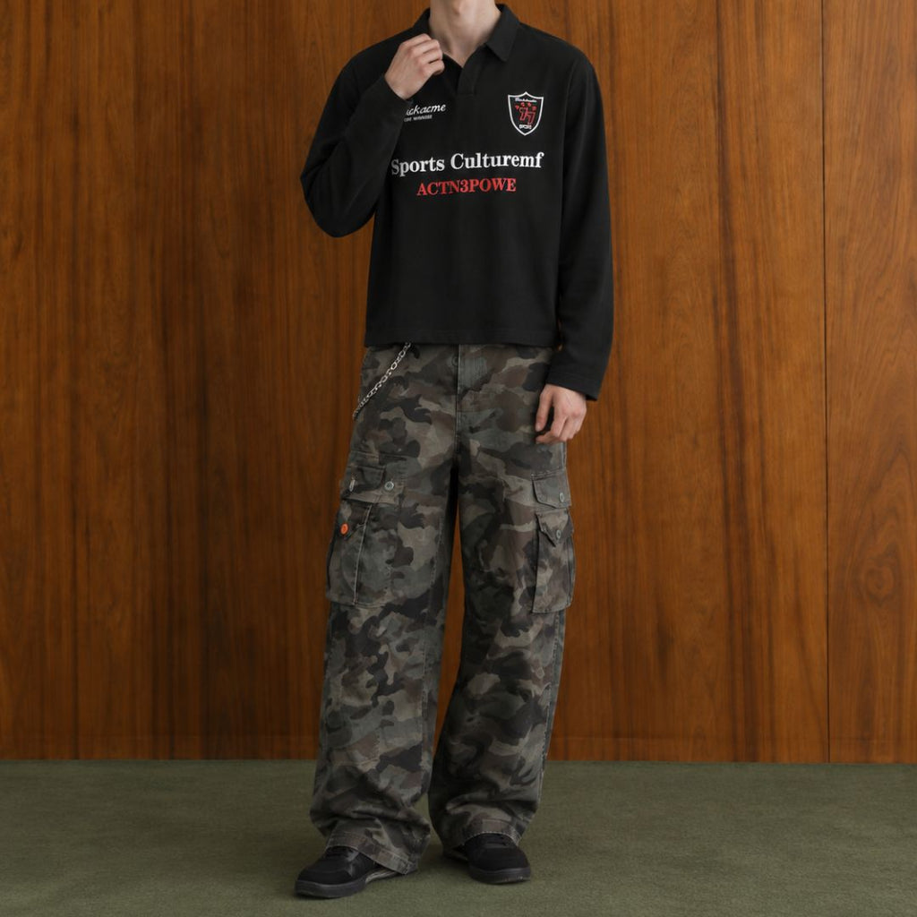 LK007 Varsity Club Long Sleeve Polo