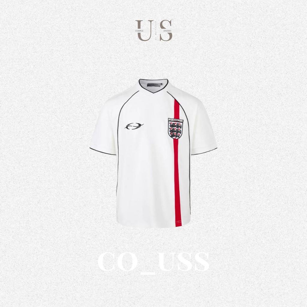 S0373 American Retro Street Football Clothes Jersey Loose Short-sleeved T-shirt Top Cool Solona