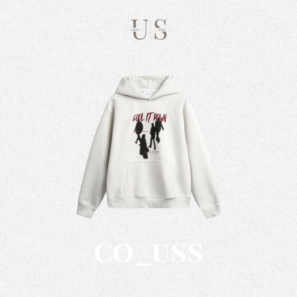 S0360 American style retro hooded loose youth campus style student hoodie