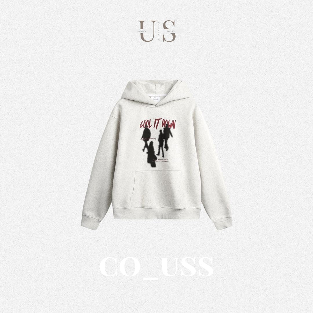 S0360 American style retro hooded loose youth campus style student hoodie