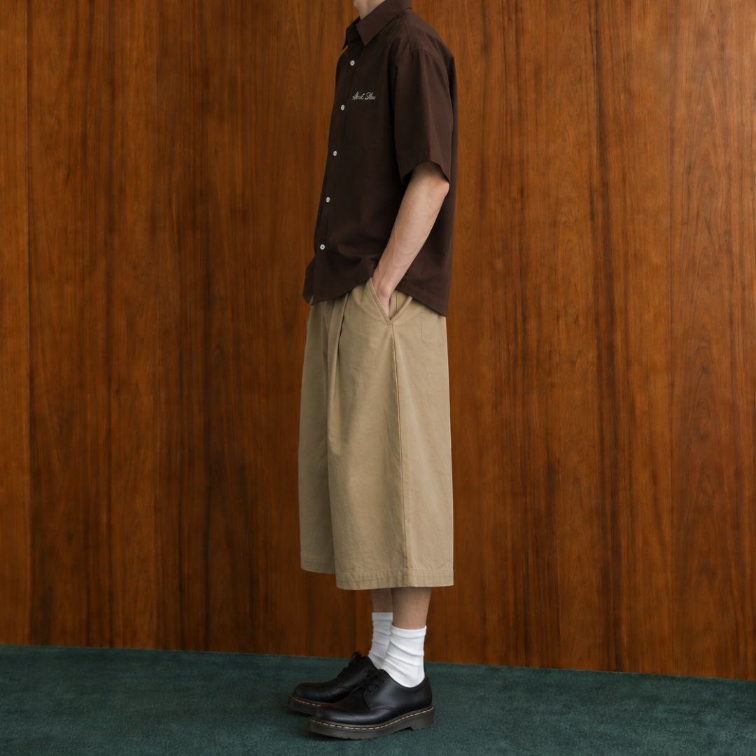 LK001 Embroidered Utility Boxy Shirt
