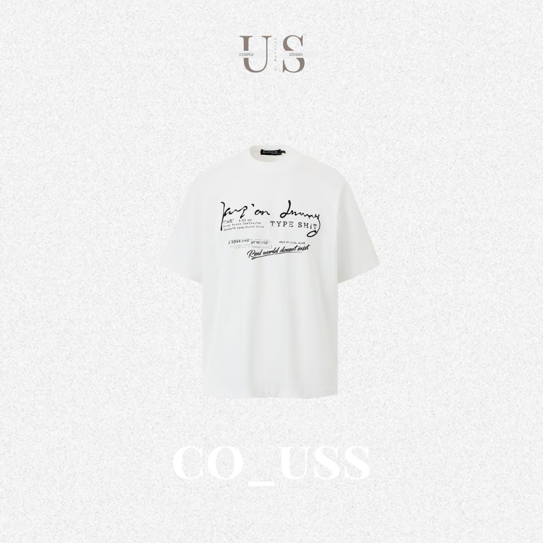 S0339 American street cleanfit letter slogan short-sleeved T-shirt
