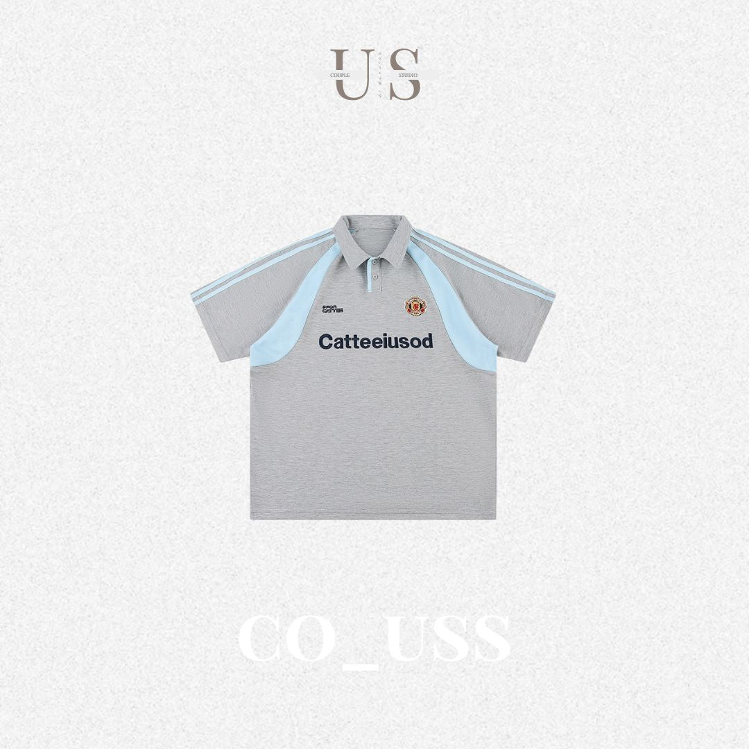 S0313 American 250g heavy round neck pullover polo shirt