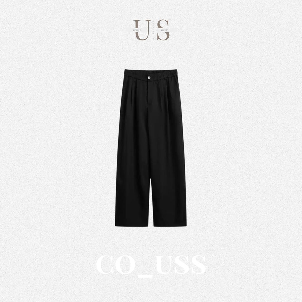 P0201 Japanese style wide-leg loose-fitting pleated flowing casual trousers