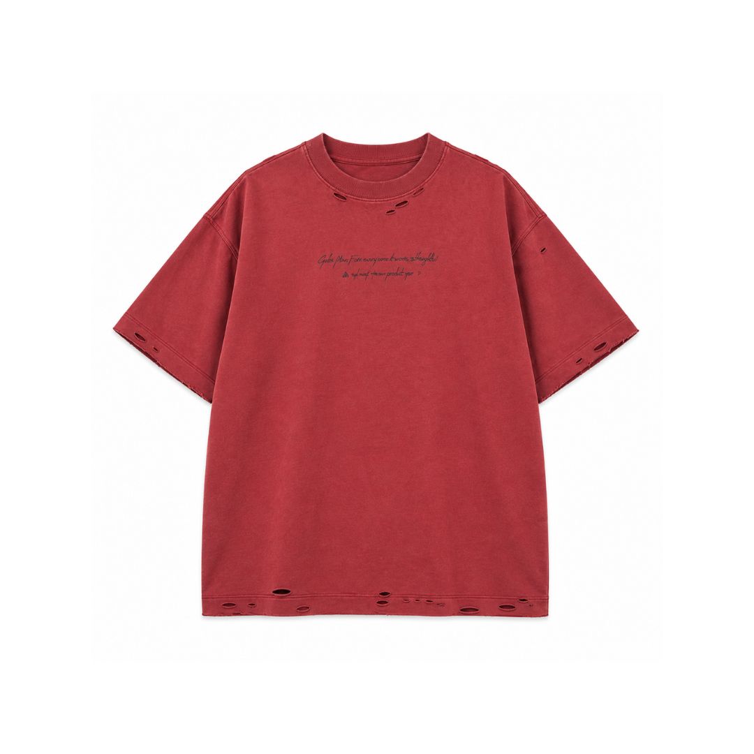 LK003 Faded Script Distressed Tee