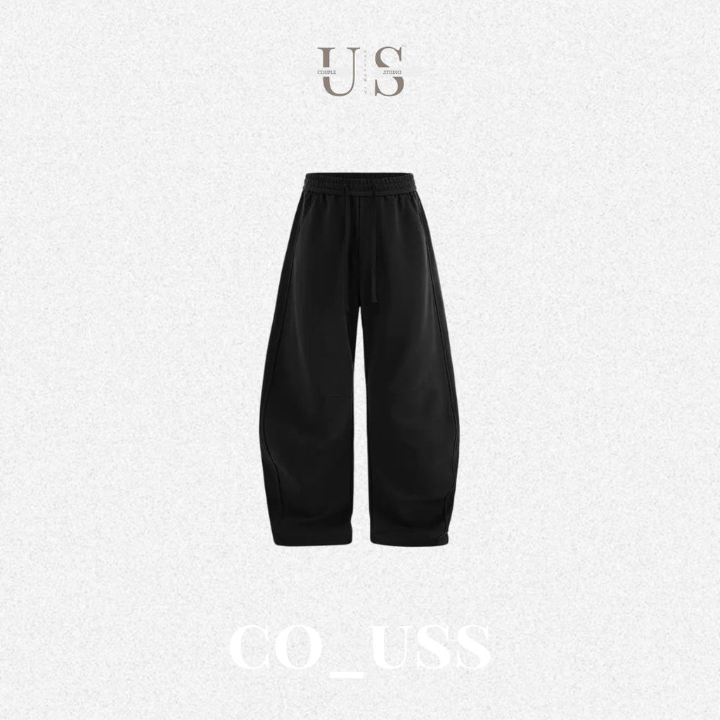 P0197 American Style 380G Wide-Leg Dragon Scale Curved Blade Sweatpants
