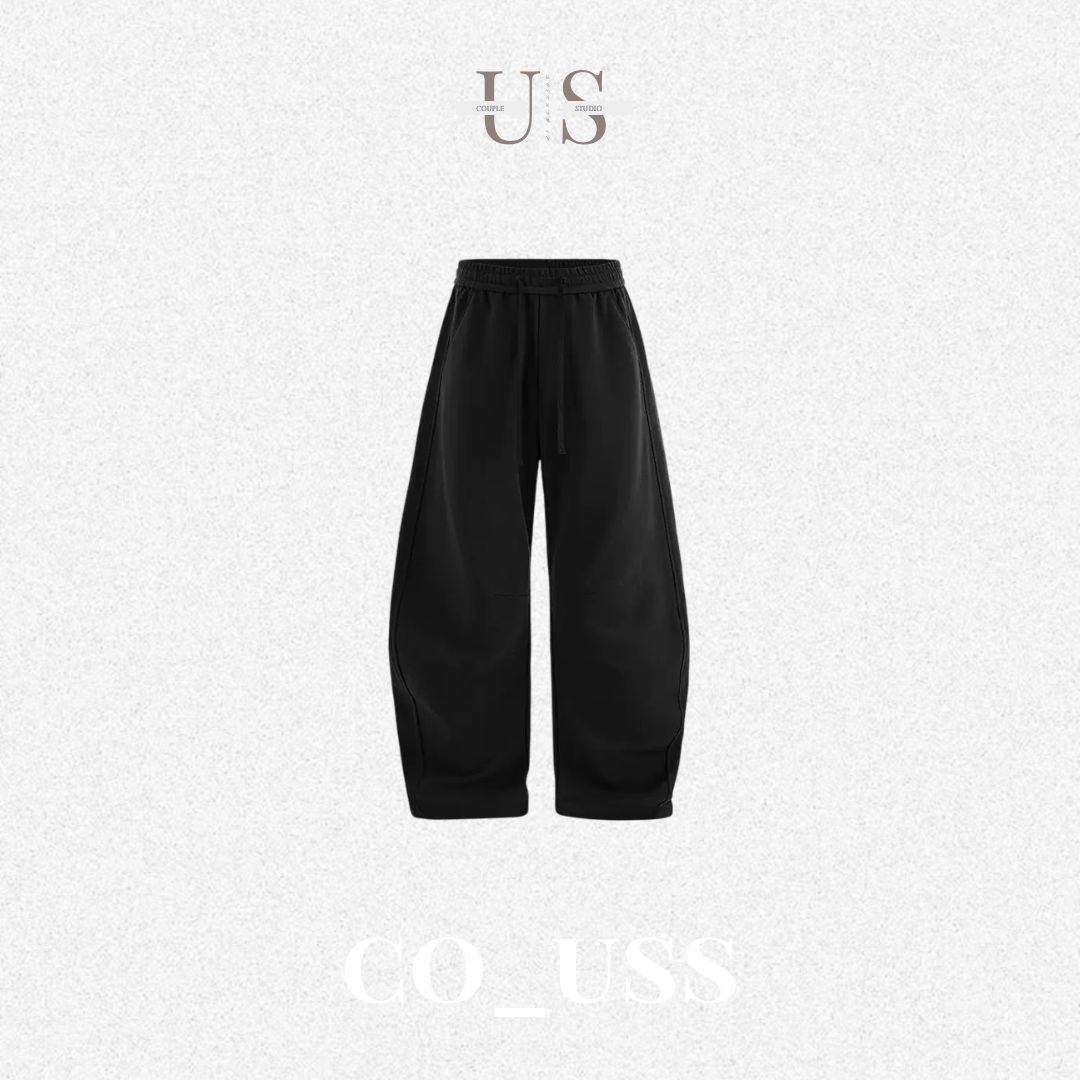 P0197 American Style 380G Wide-Leg Dragon Scale Curved Blade Sweatpants