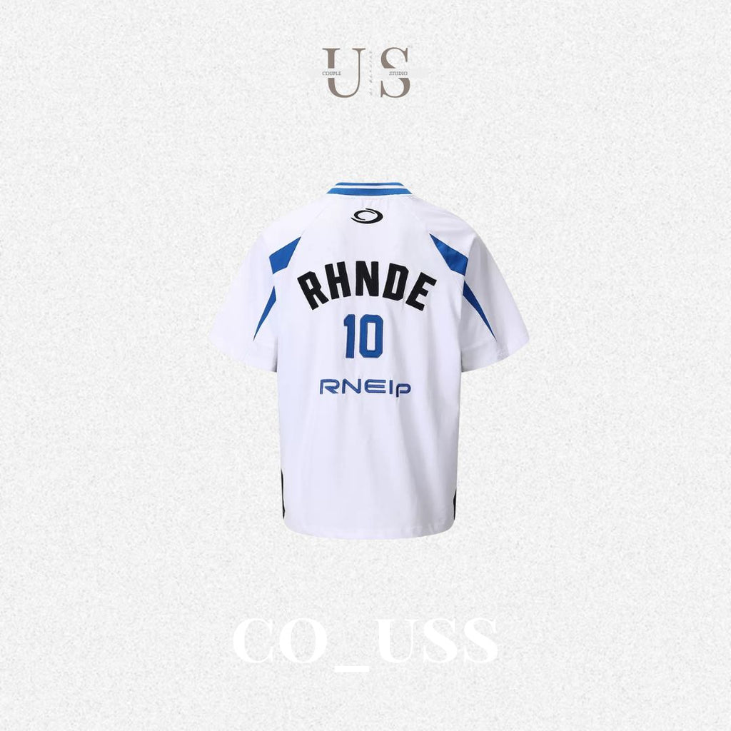 S0473 American Retro Style Color Block Football Sports T-Shirt