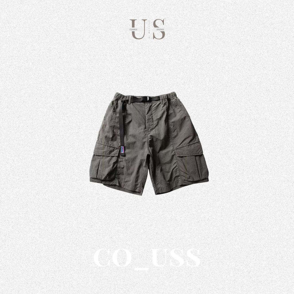 P0204 Japanese-style outdoor functional quick-drying retro multi-pocket cargo shorts