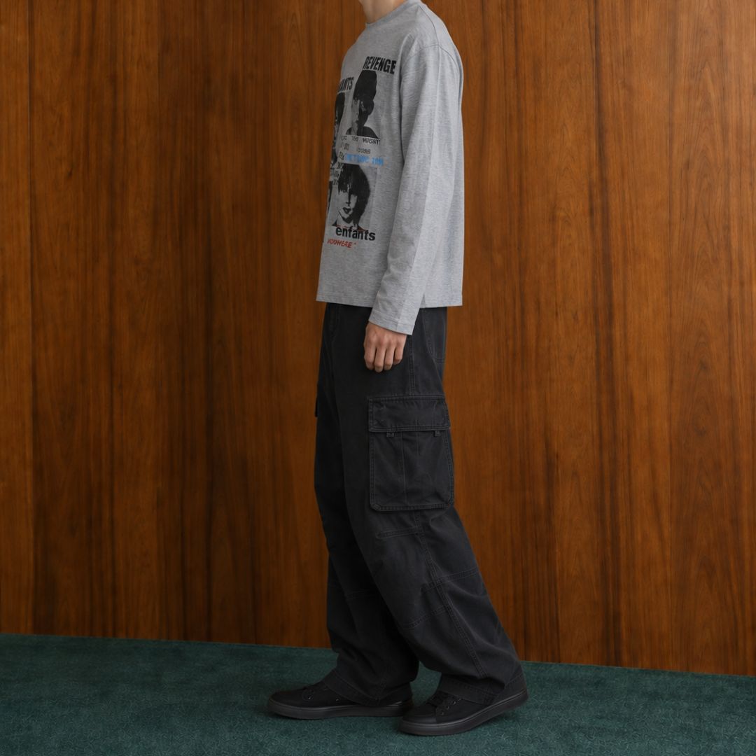 LK006 Revenge Collage Long Sleeve