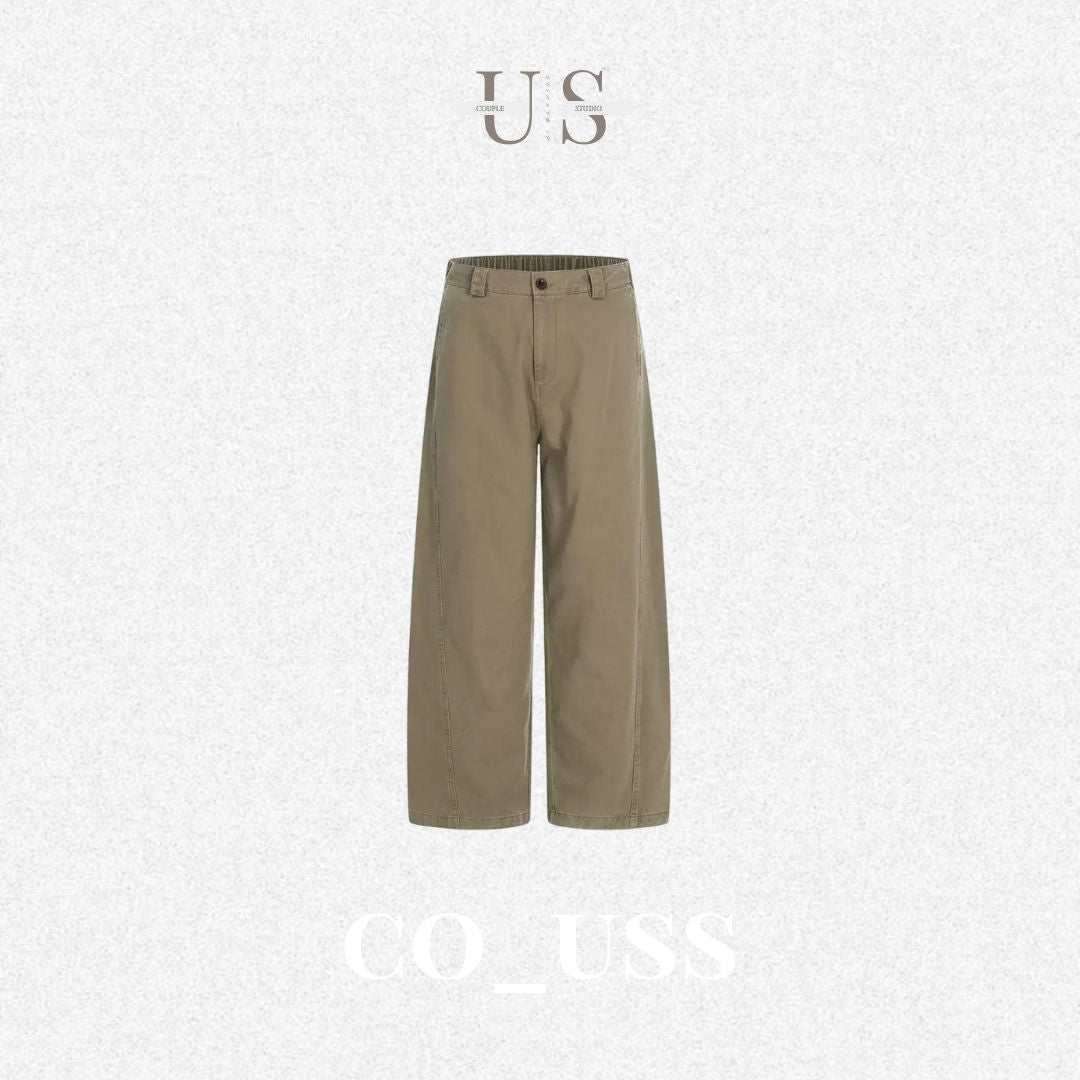 P0218 Japanese Style Simple Retro Casual Versatile Cargo Pants