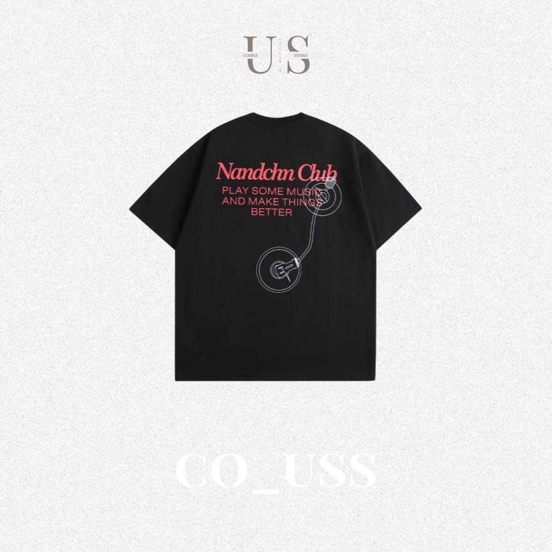 S0349 New Trendyy Creative Letter Printed Short Sleeves