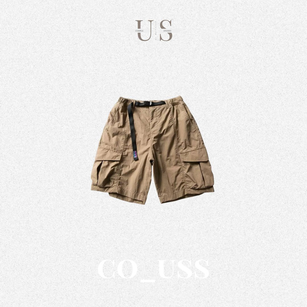 P0204 Japanese-style outdoor functional quick-drying retro multi-pocket cargo shorts