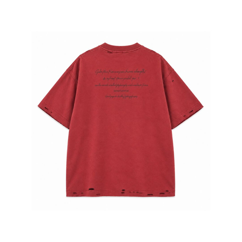 LK003 Faded Script Distressed Tee