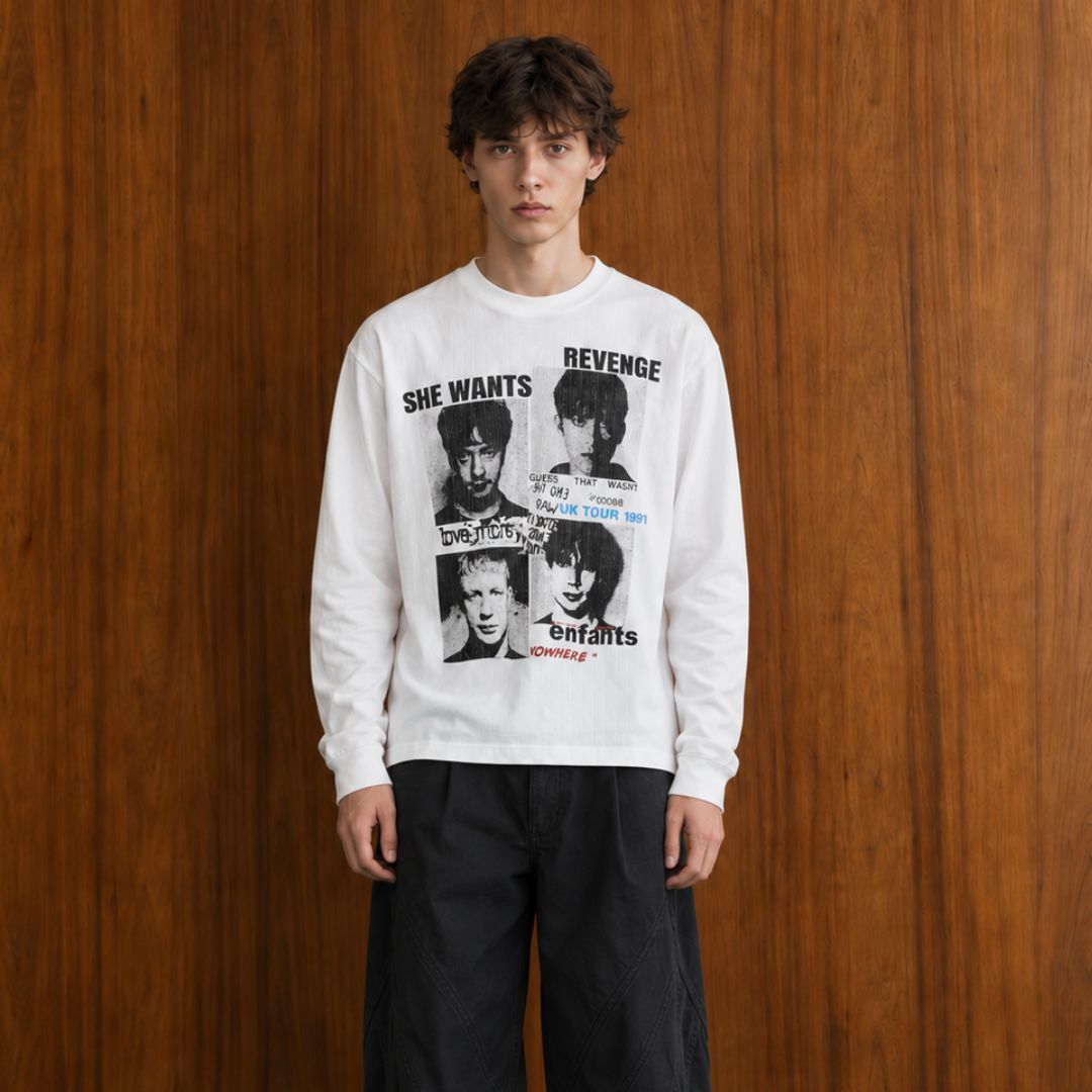 LK006 Revenge Collage Long Sleeve