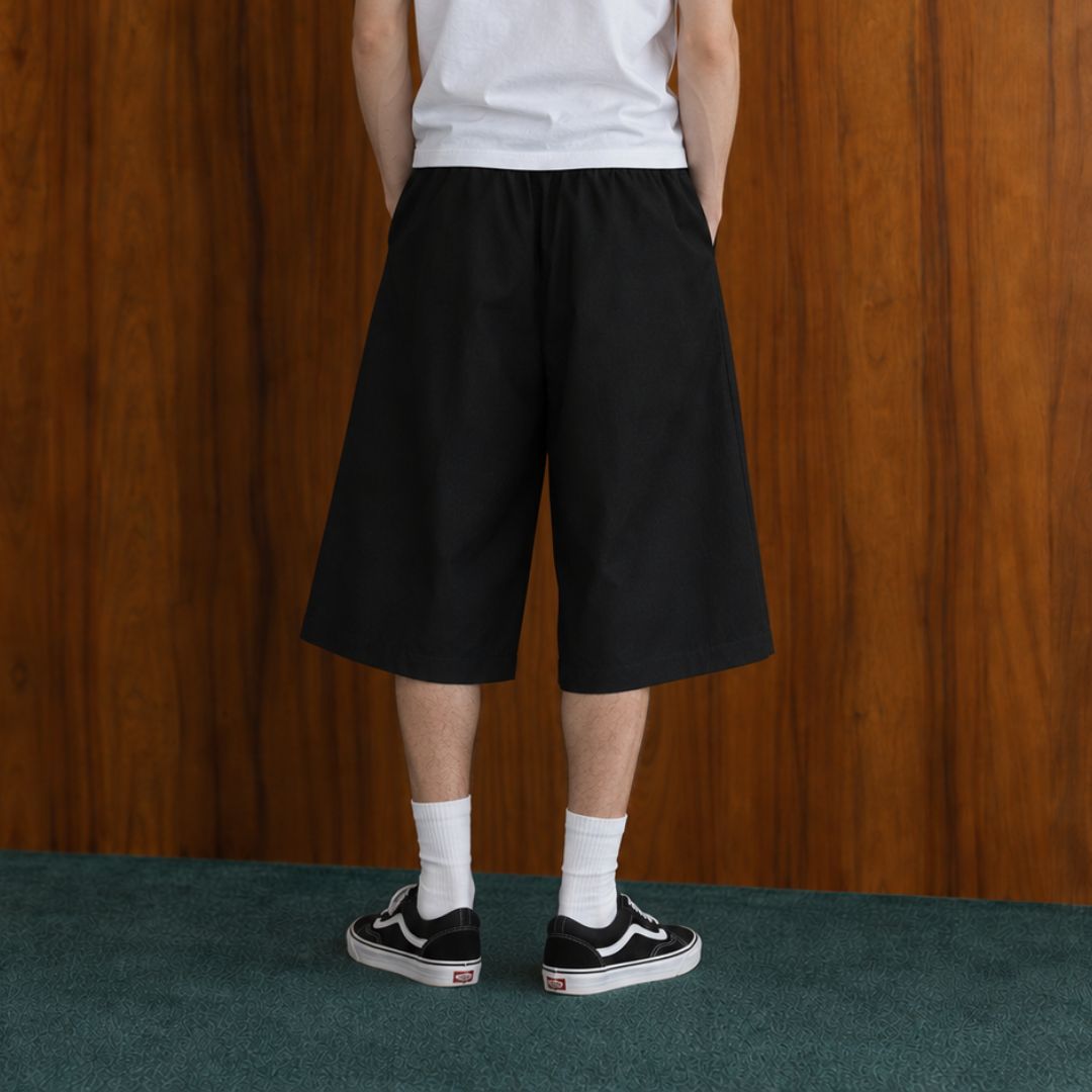 LK011 Signature Script Bermuda Shorts