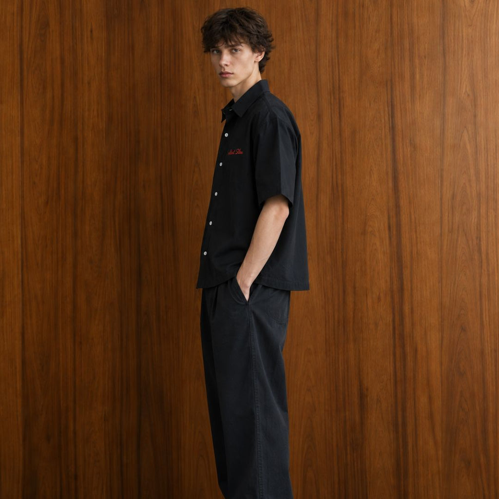 LK001 Embroidered Utility Boxy Shirt