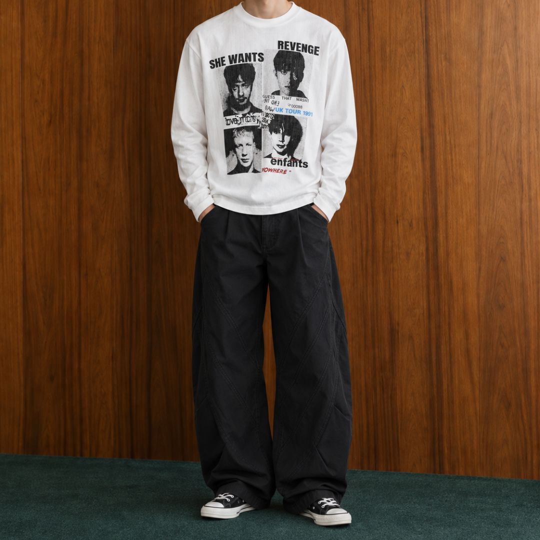 LK006 Revenge Collage Long Sleeve