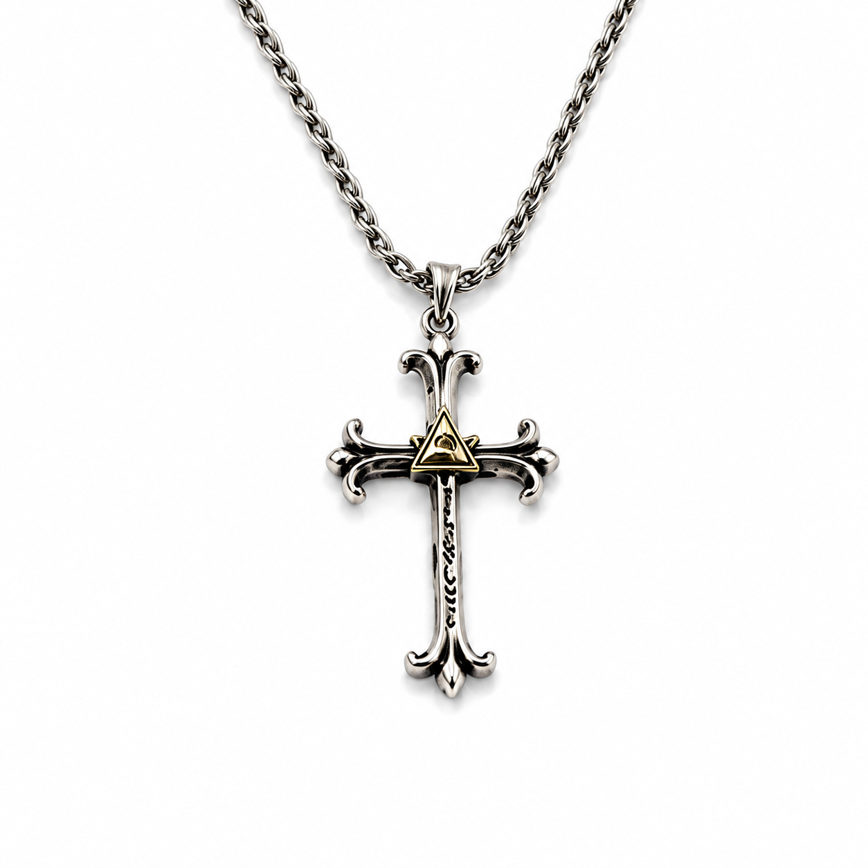 N003 Trinity Cross Necklace