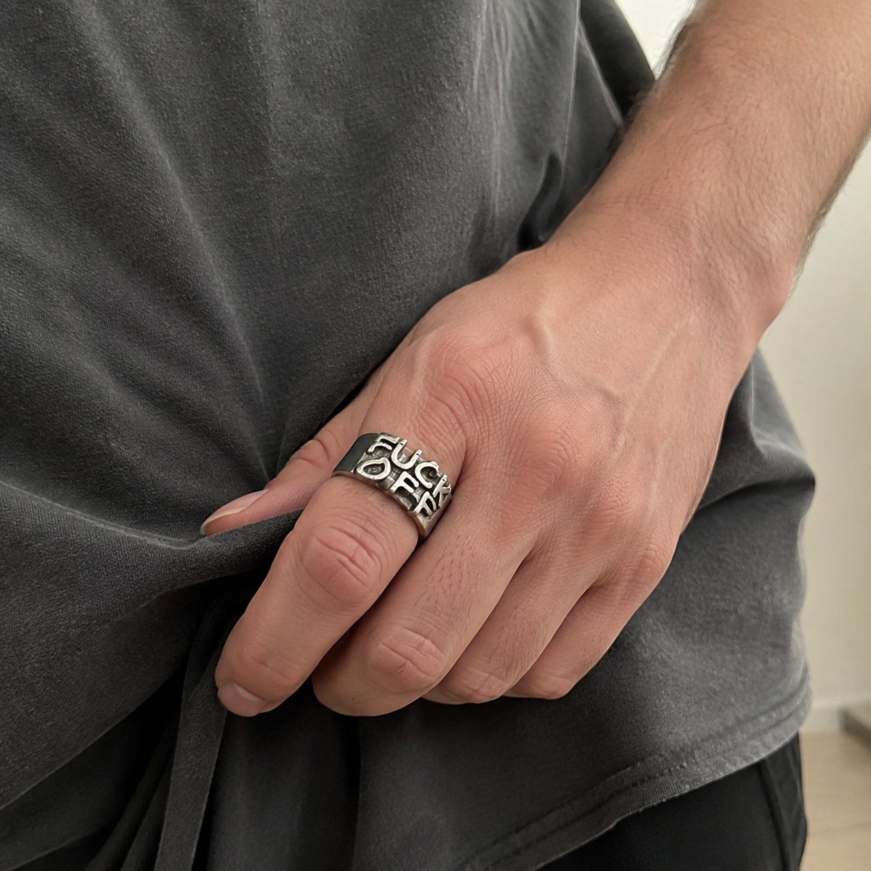R001 FUCK OFF Ring
