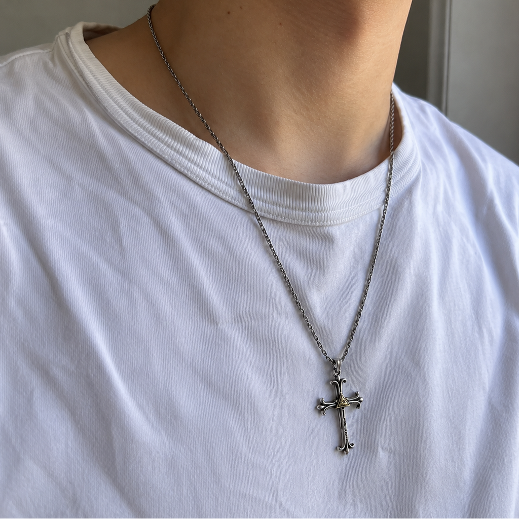 N003 Trinity Cross Necklace