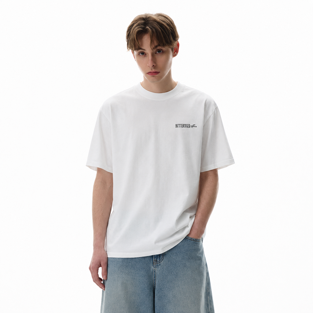 S0477 American Retro Graphic Short-Sleeve T-Shirt – Unisex Loose-Fit Cotton Tee