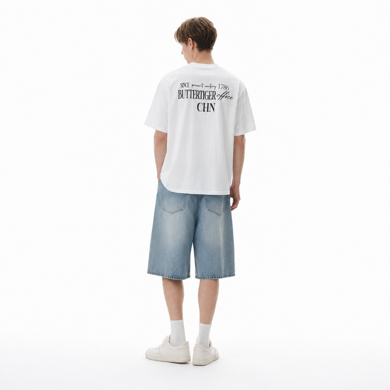 S0477 American Retro Graphic Short-Sleeve T-Shirt – Unisex Loose-Fit Cotton Tee