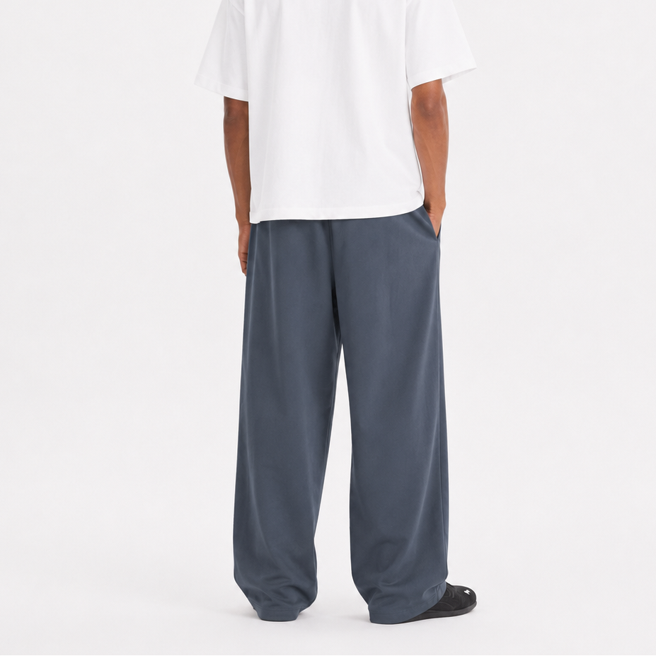 P0237 American Retro Straight Leg Personalised Embroidered Number Icons Sweatpants