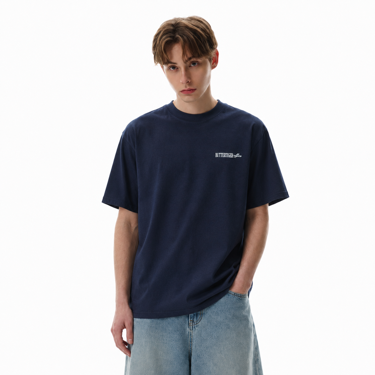 S0477 American Retro Graphic Short-Sleeve T-Shirt – Unisex Loose-Fit Cotton Tee