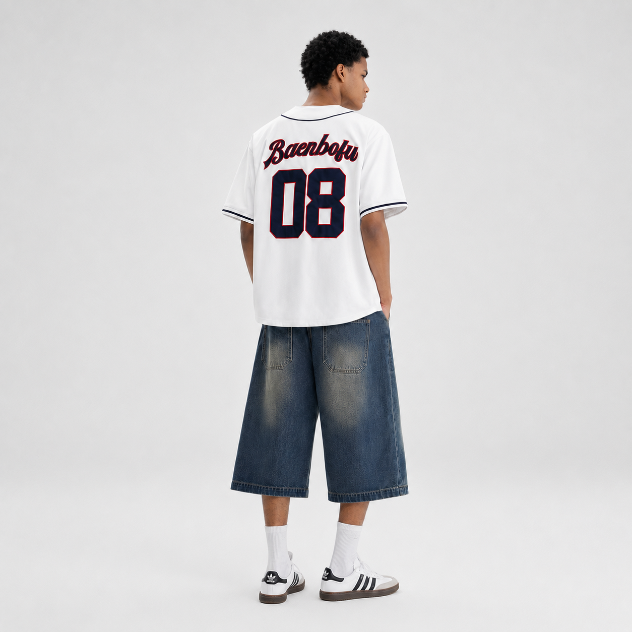 S0468 American vintage HIP-HOP cardigan baseball jacket shirt
