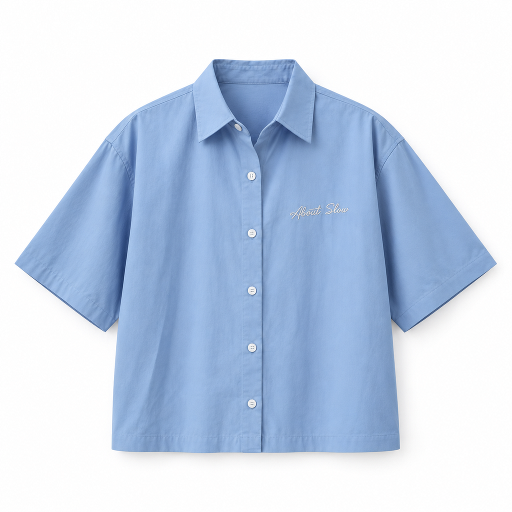 LK001 Embroidered Utility Boxy Shirt