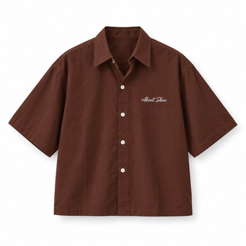 LK001 Embroidered Utility Boxy Shirt