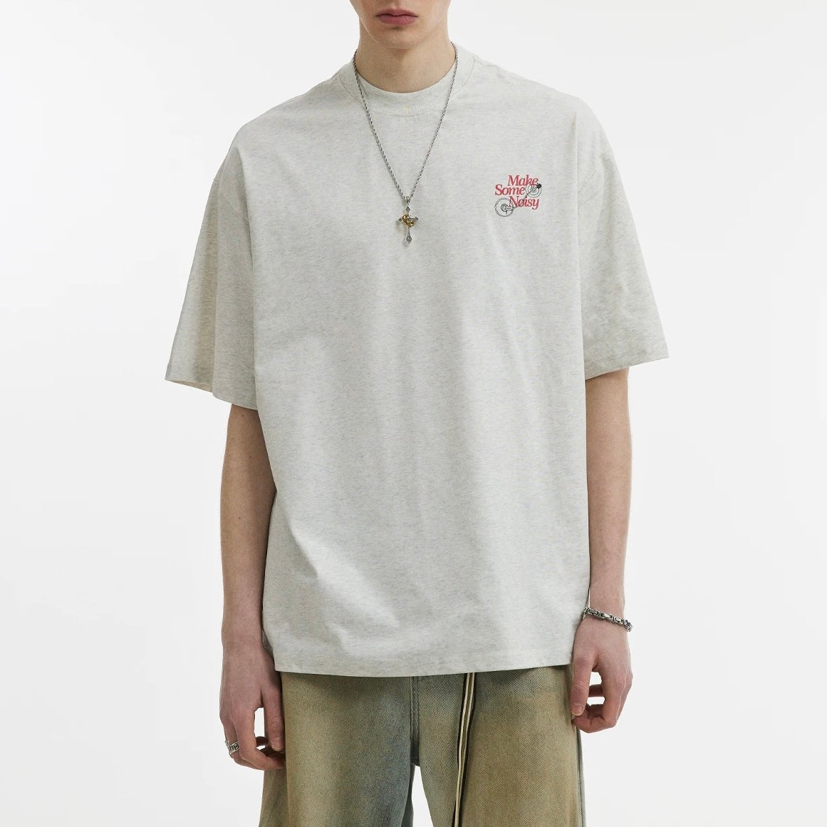 S0349 New Trendyy Creative Letter Printed Short Sleeves