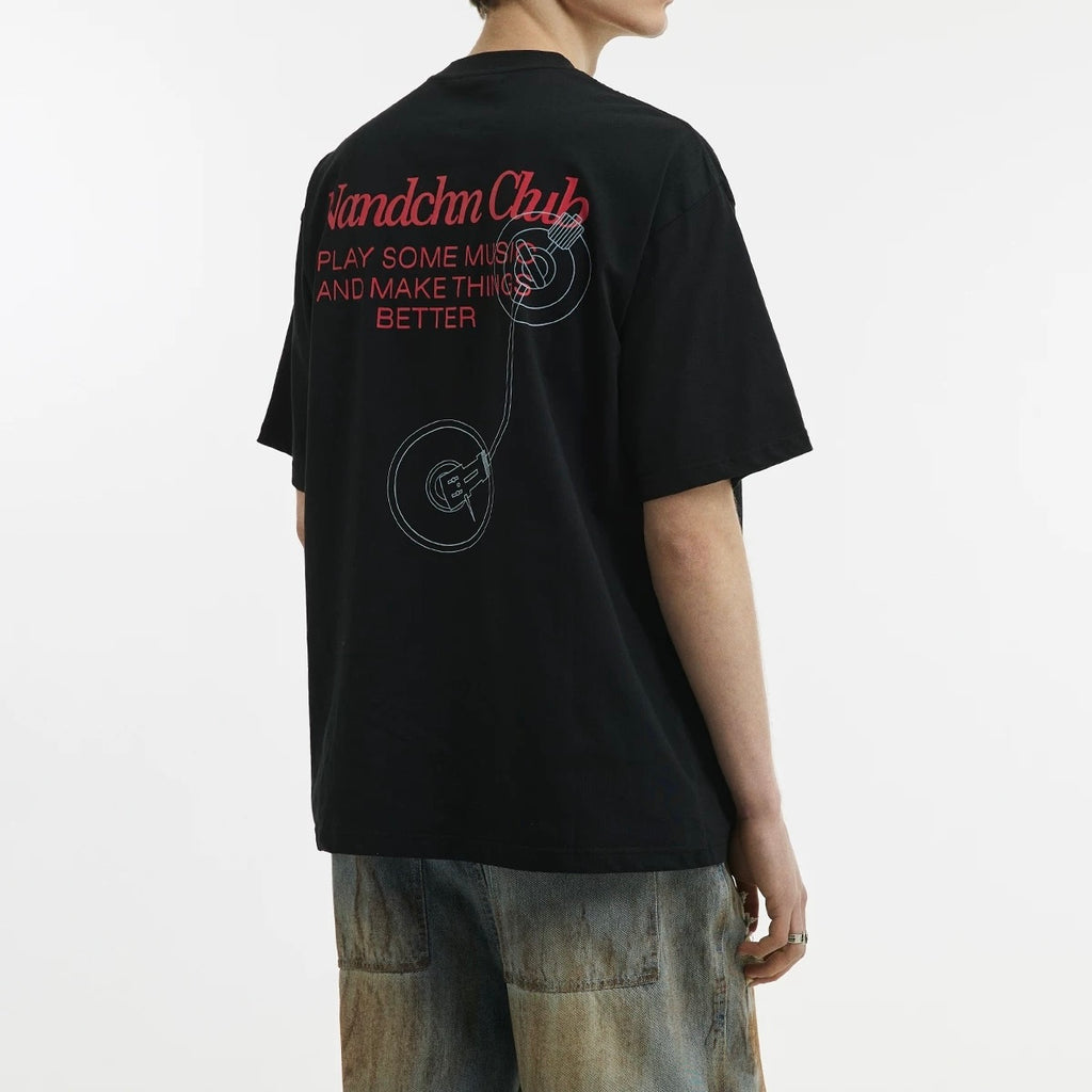 S0349 New Trendyy Creative Letter Printed Short Sleeves