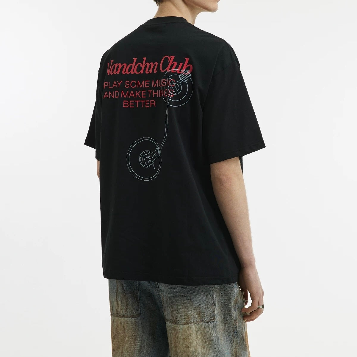 S0349 New Trendyy Creative Letter Printed Short Sleeves